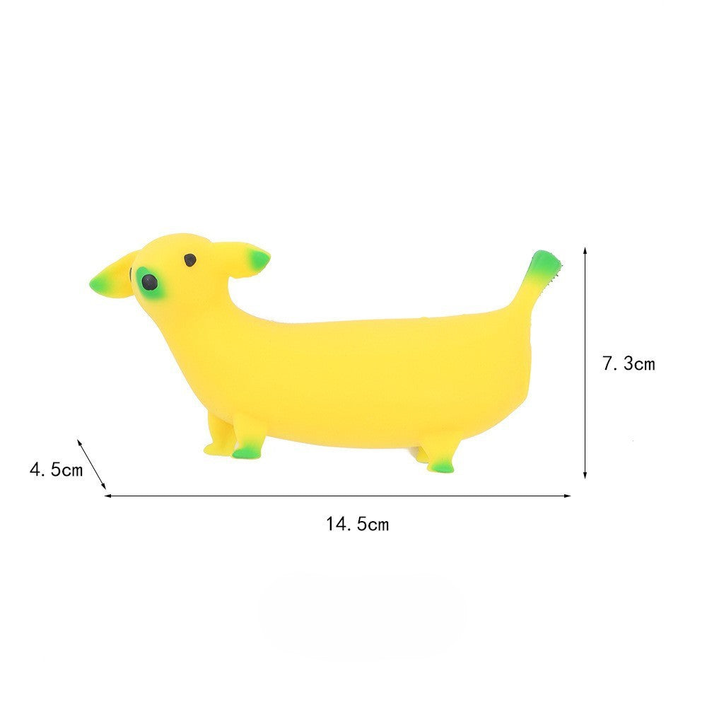 Cagnolino Morbido a Forma di Banana
