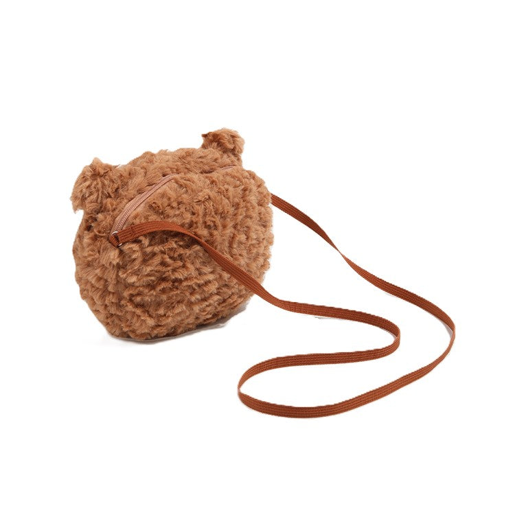 (Pre-pedido)Bolso cruzado de oso de peluche