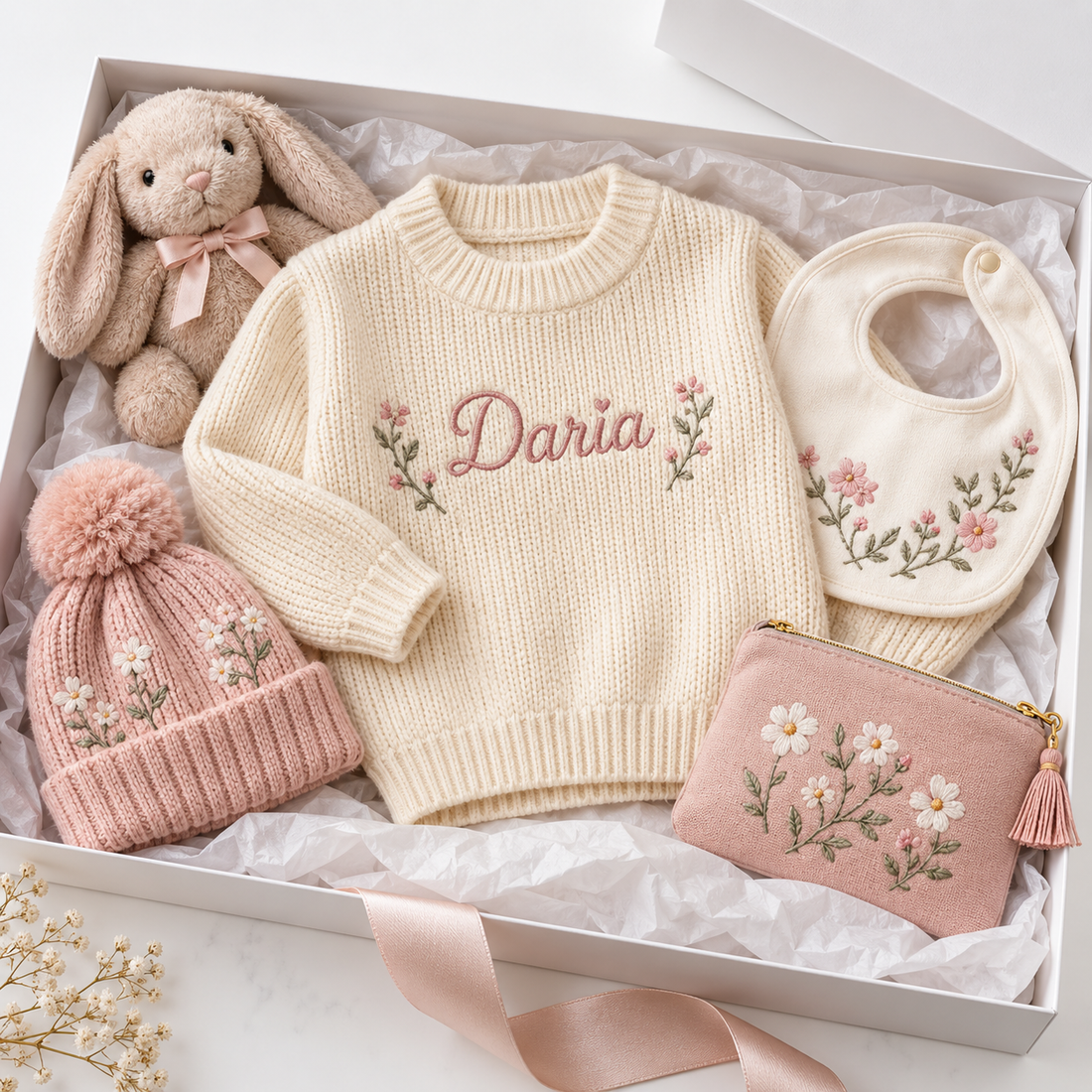 Personalized sweater surprise box hero, no backpack