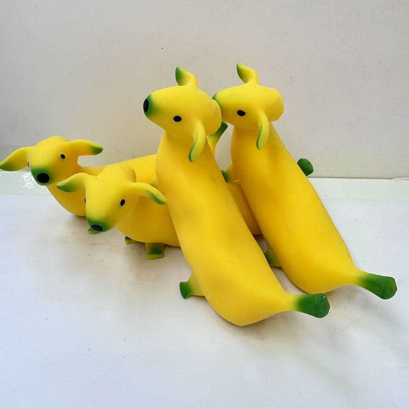Cagnolino Morbido a Forma di Banana