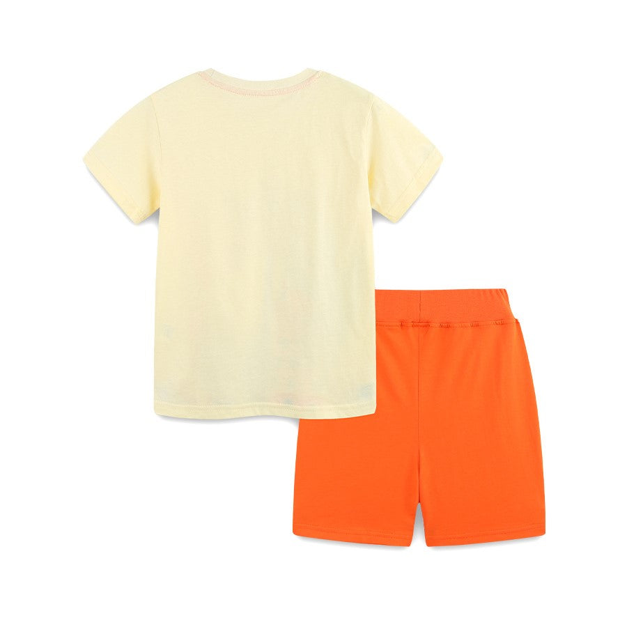 Boys Spring&Summer Print Cotton Shorts Set