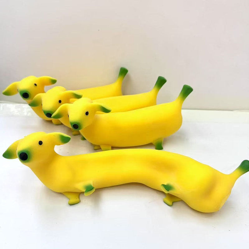 Cagnolino Morbido a Forma di Banana