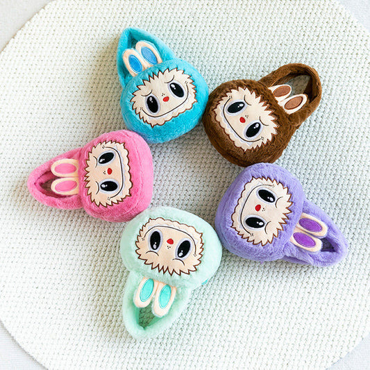 (Pre-ordine) Borsa a mano in peluche con cartoni animati per bambini