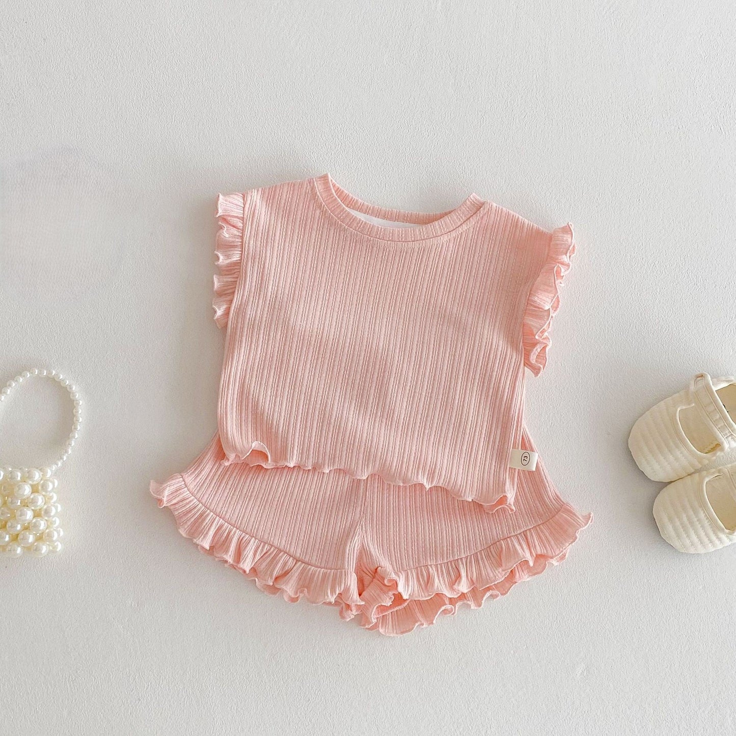 Girls Spring&Summer Trip Shorts Set