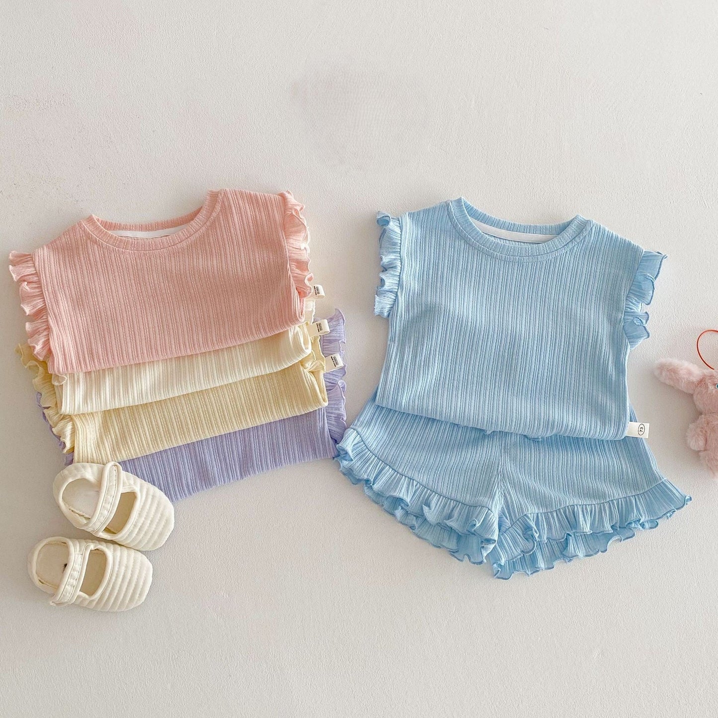 Girls Spring&Summer Trip Shorts Set