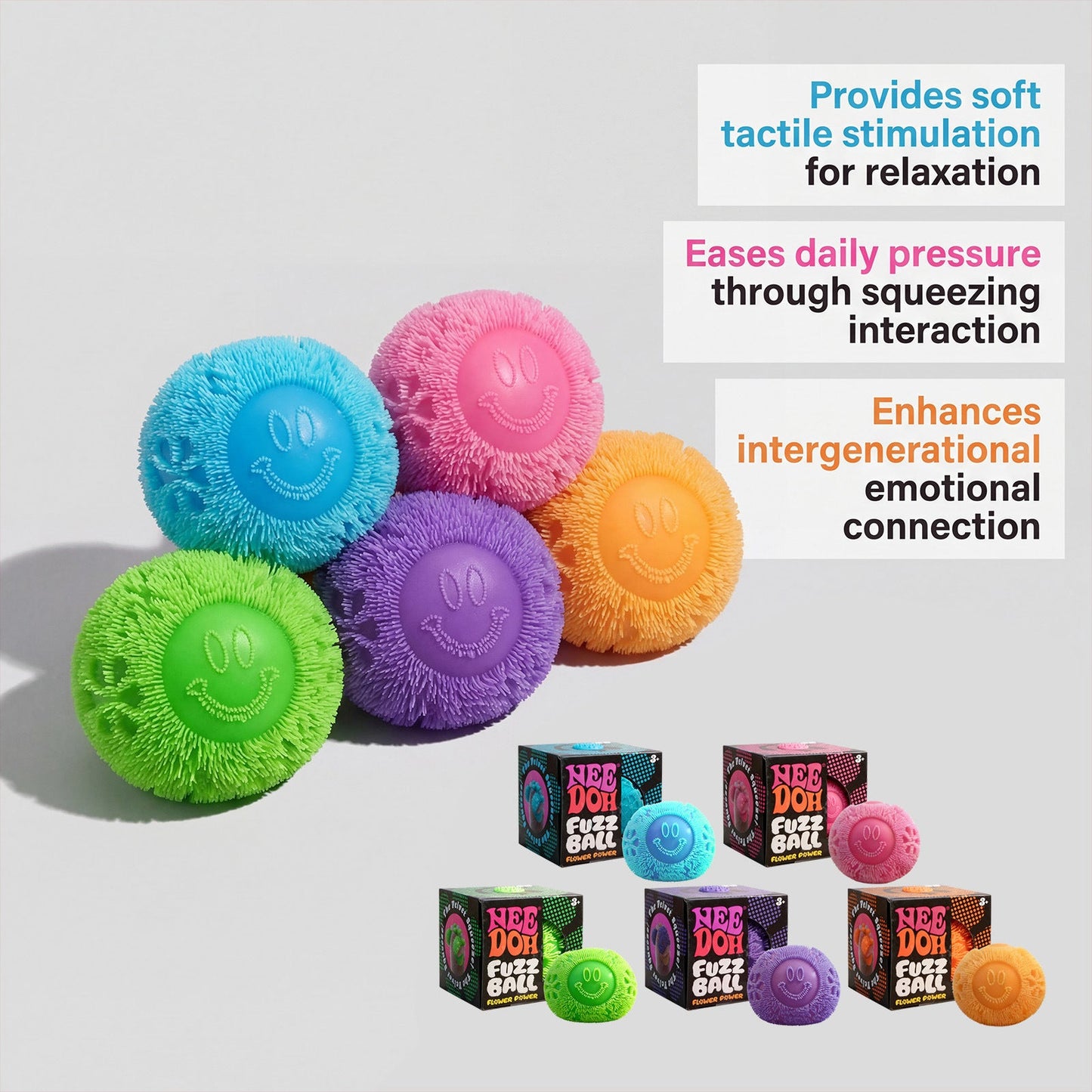 Squeeze Fuzz Ball Toy