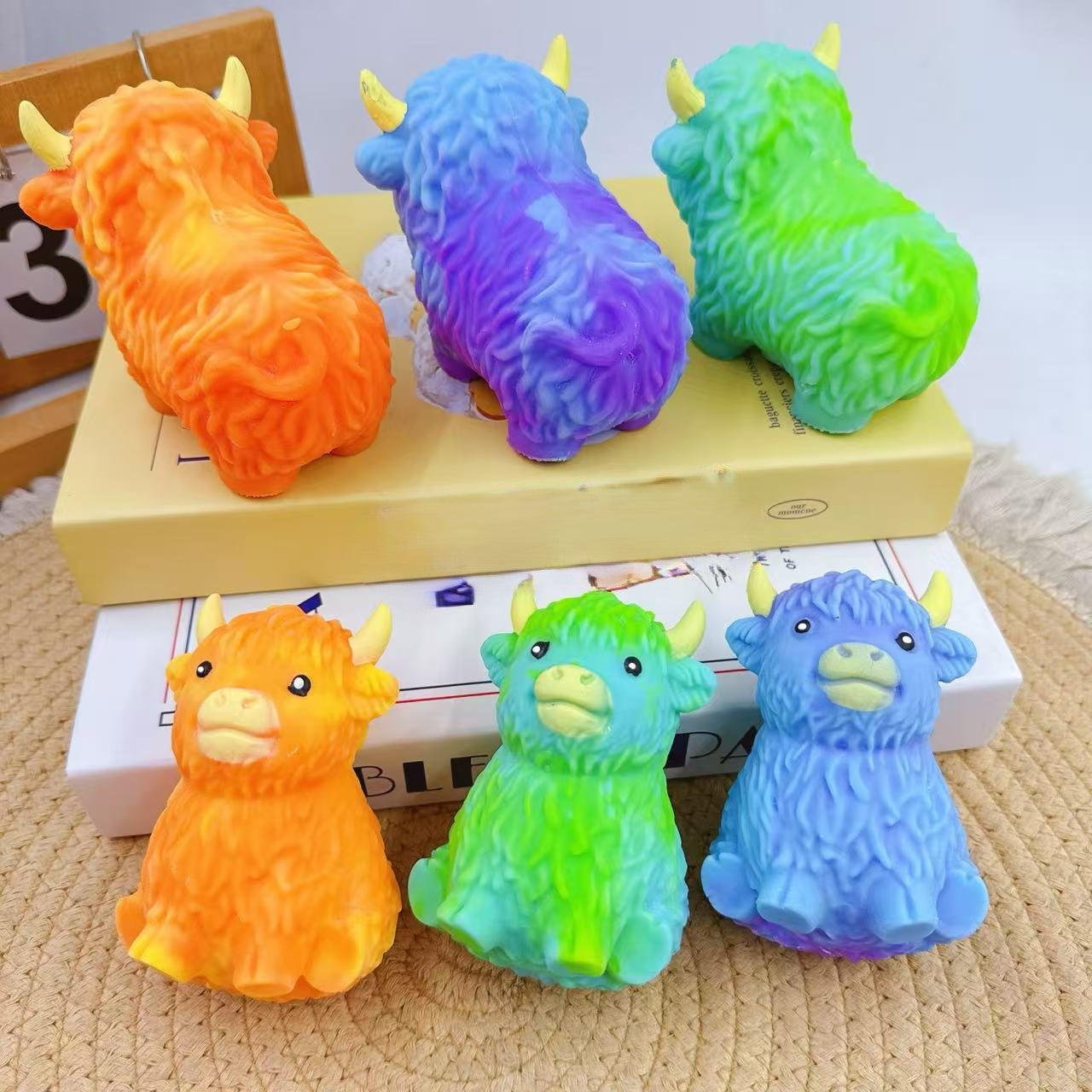 Giocattolo squishy mucca