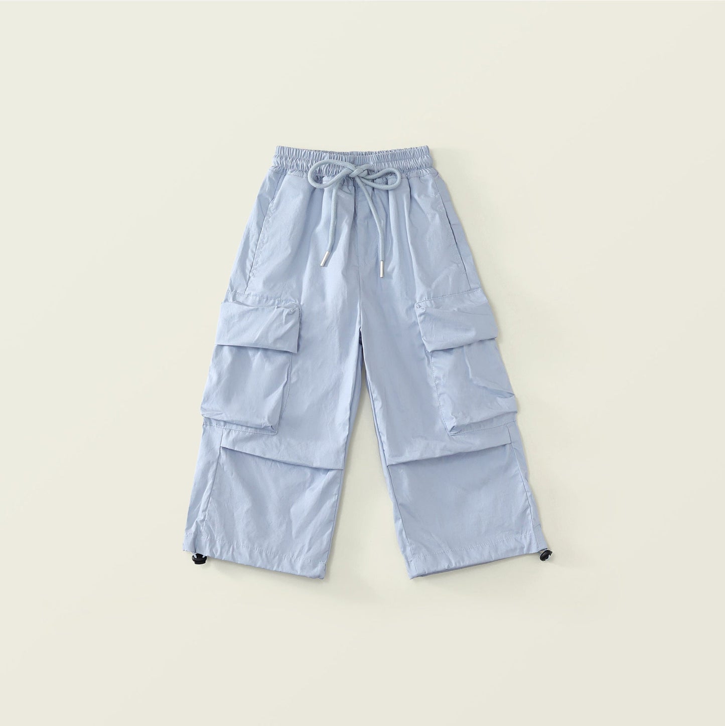 Girls Spring Multicolored Pocket Cargo Pants
