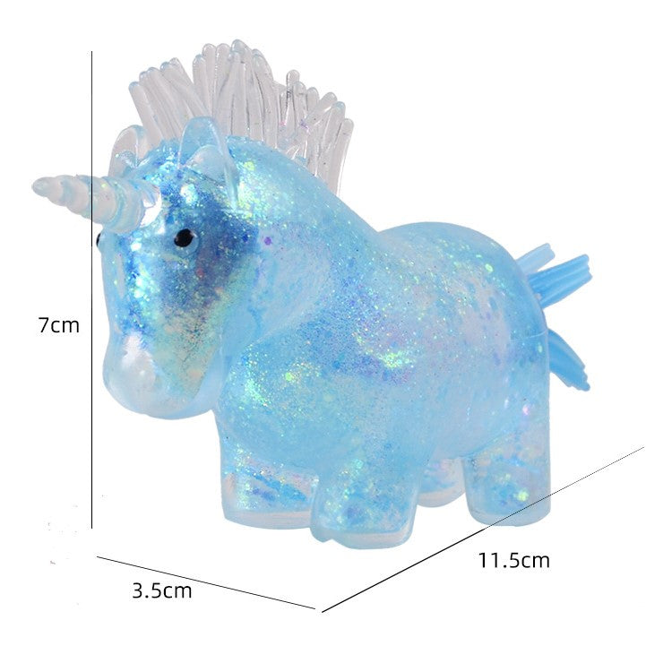 Giocattolo Squeezable Unicorno-Paillettes