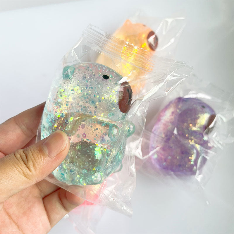 Squishy Squeeze Capibara Toy-Sequin