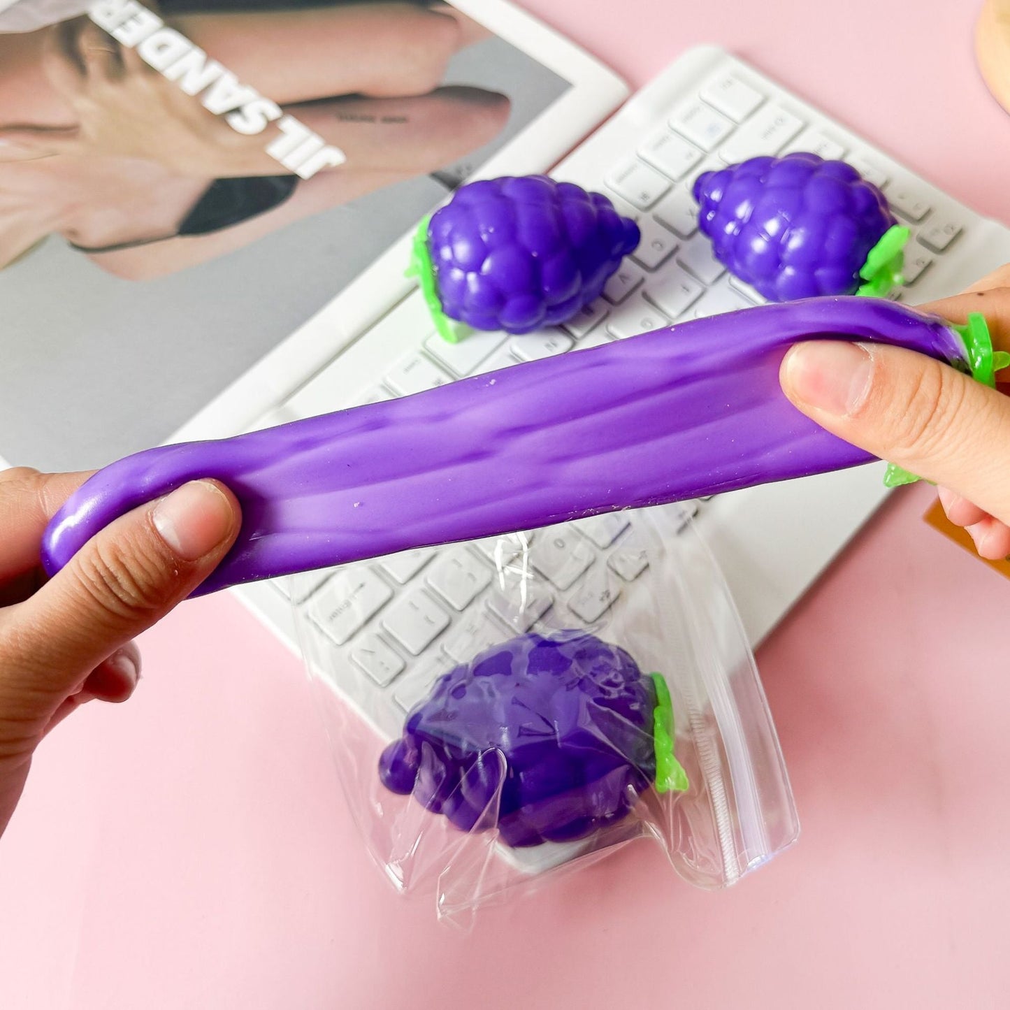 Squishy Squeeze Grape Toy