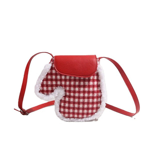 （Preordine）Borsa a tracolla con guanti natalizi