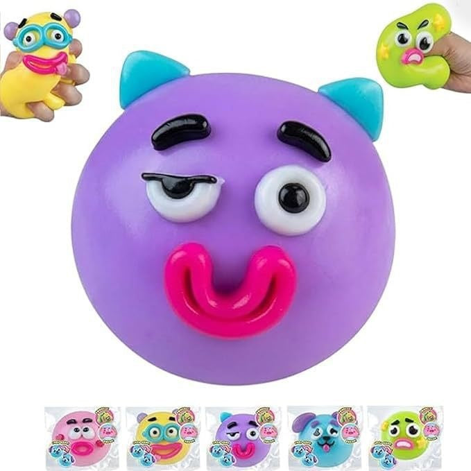 Squishy Squeeze Funny Face Toy