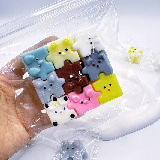 Squishy Squeeze Cartoon Building Blocks Toy