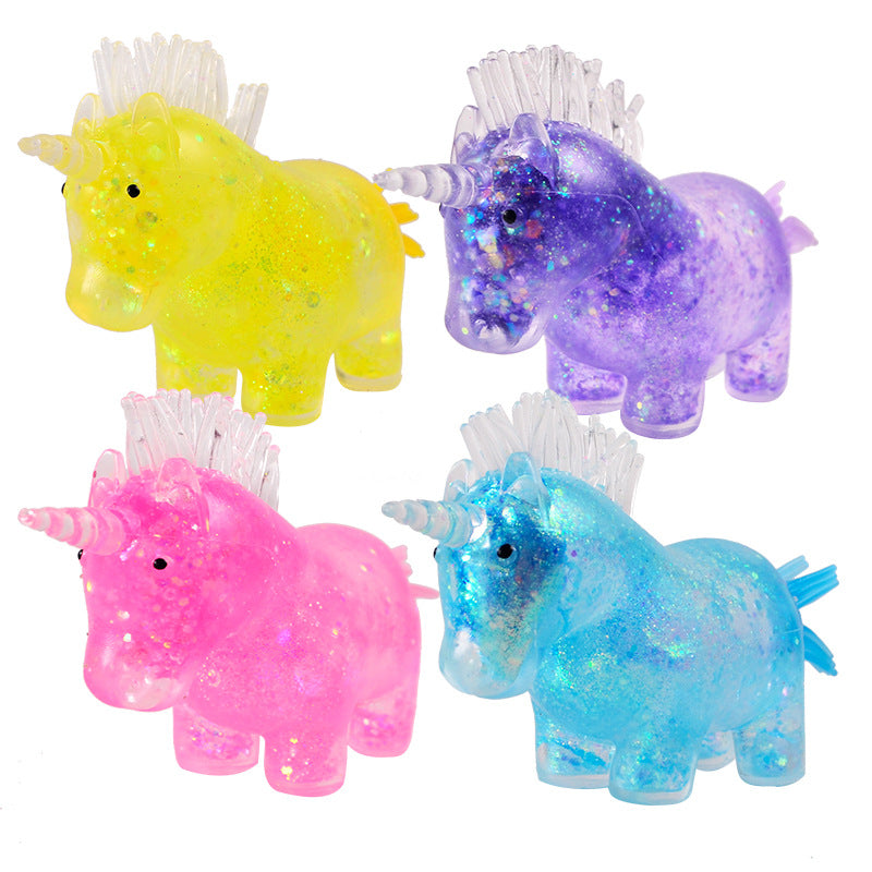 Giocattolo Squeezable Unicorno-Paillettes