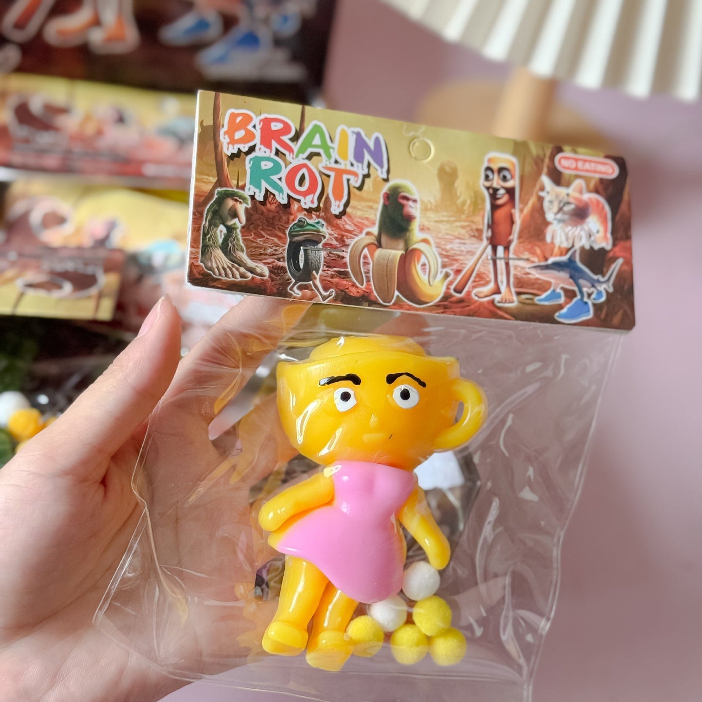 Squishy Squeeze Brain Rot Toy