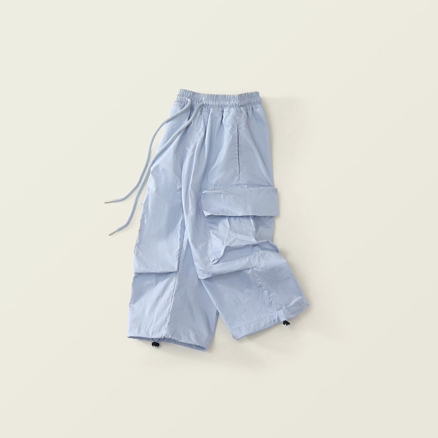 Girls Spring Multicolored Pocket Cargo Pants