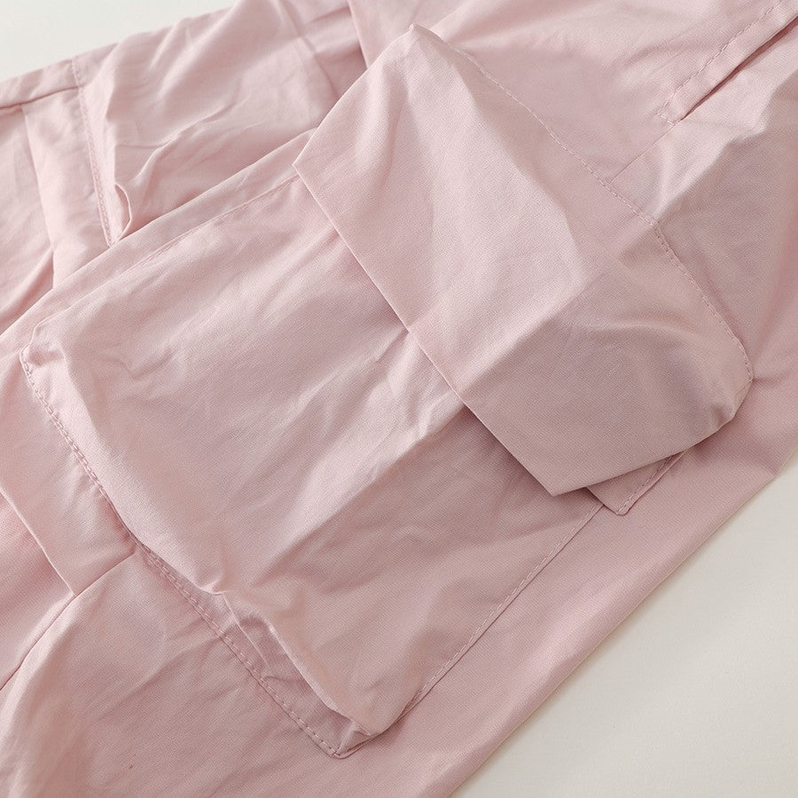 Girls Spring Multicolored Pocket Cargo Pants