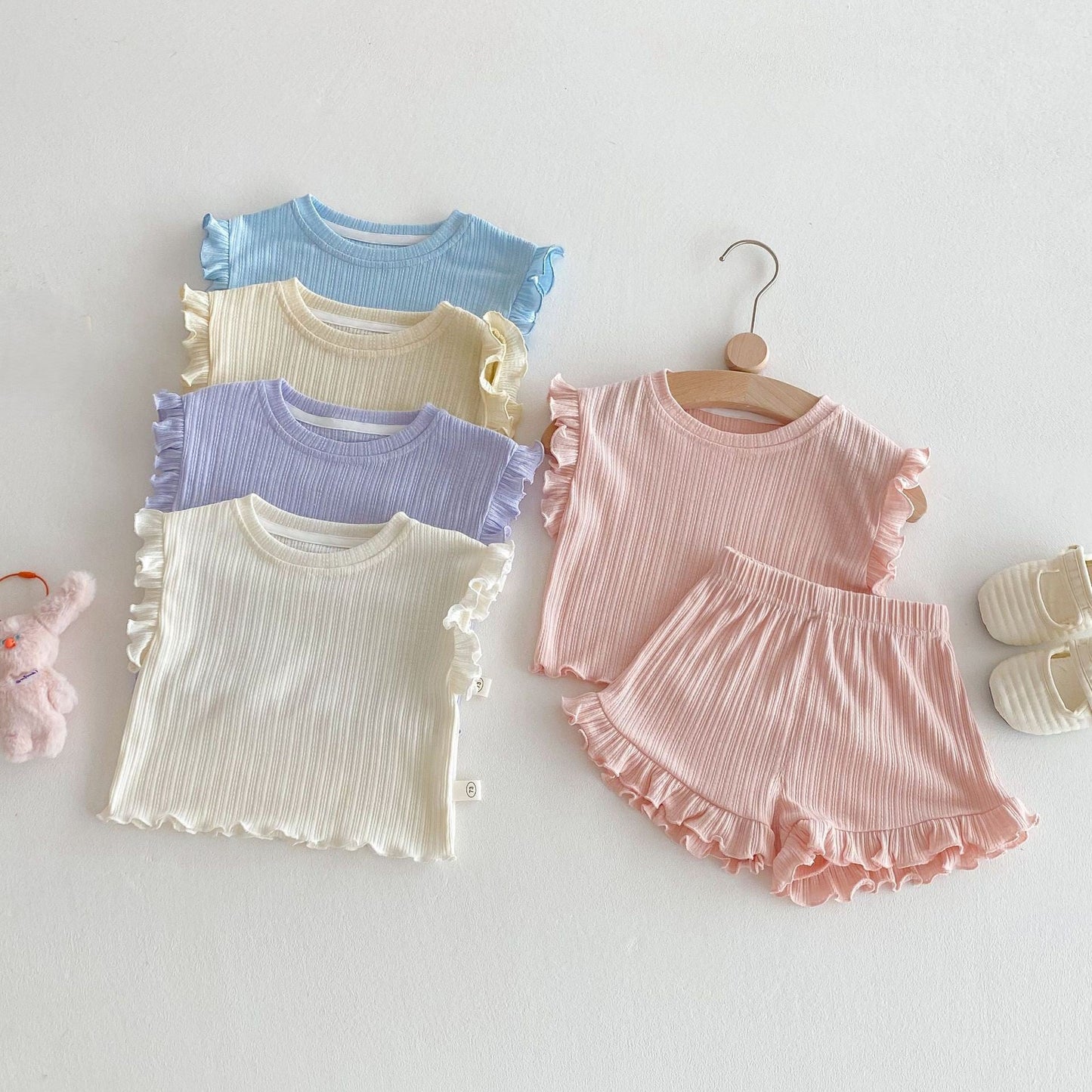 Girls Spring&Summer Trip Shorts Set
