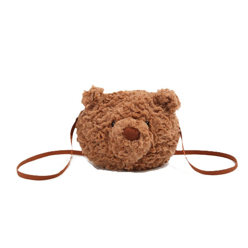 （Pre-pedido）Bolso cruzado de oso de peluche