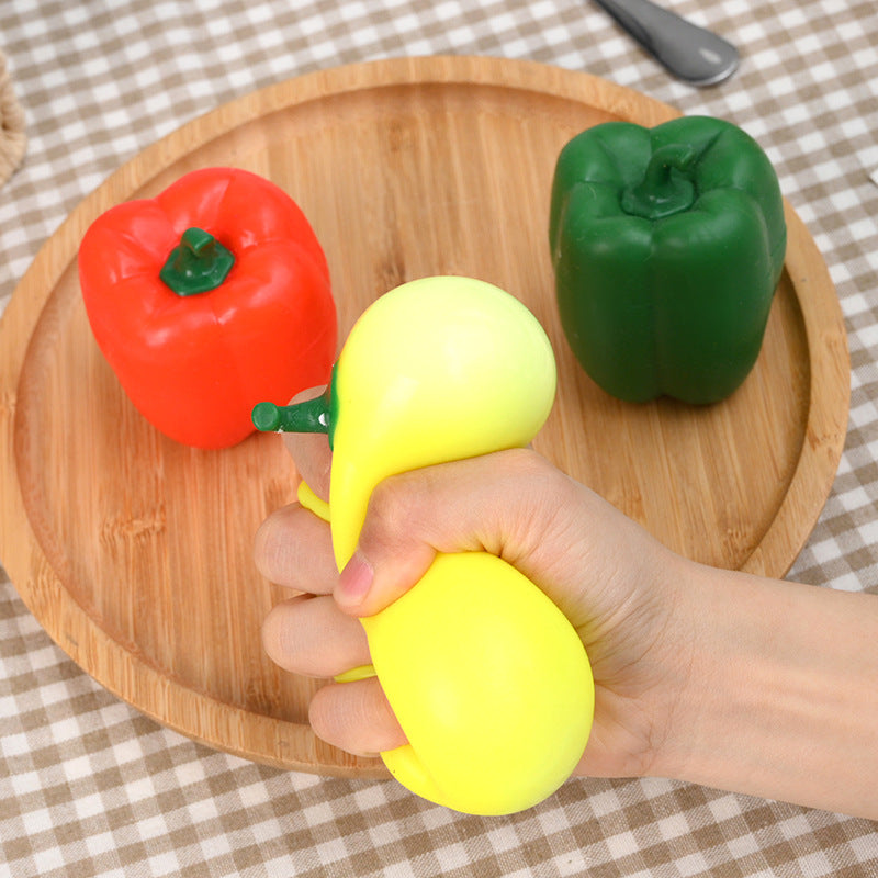 Squishy Squeeze Bell Pepper Toy