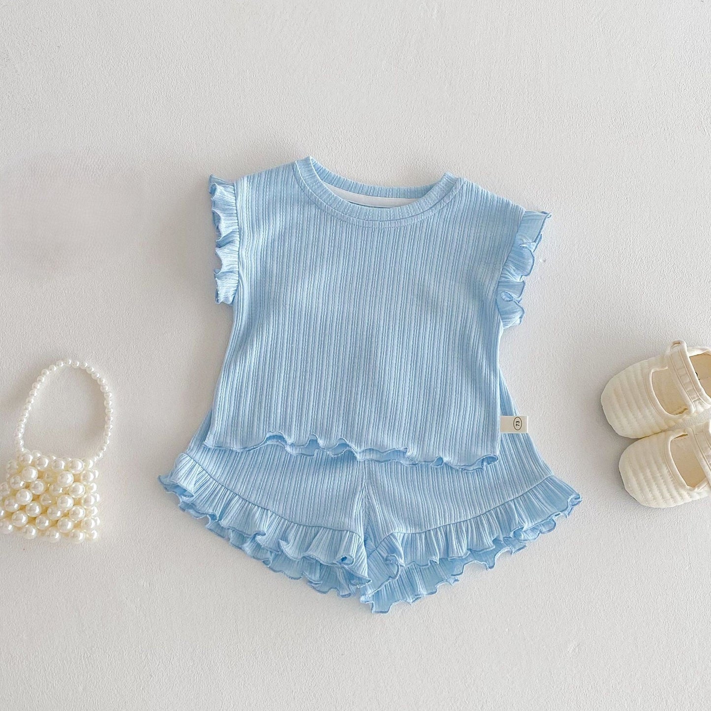Girls Spring&Summer Trip Shorts Set