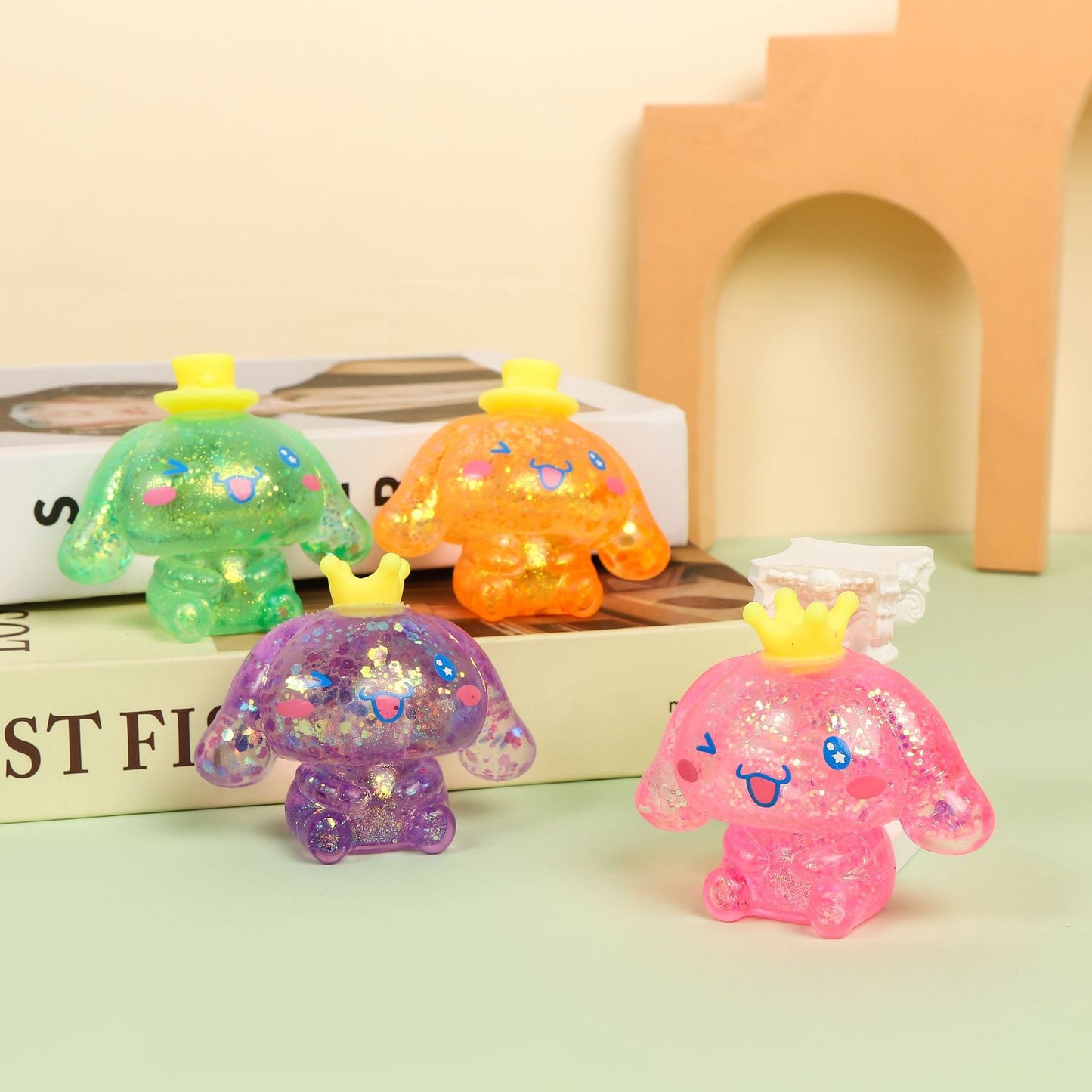 Squishy Squeeze Glitter Giocattolo Cartone Animato