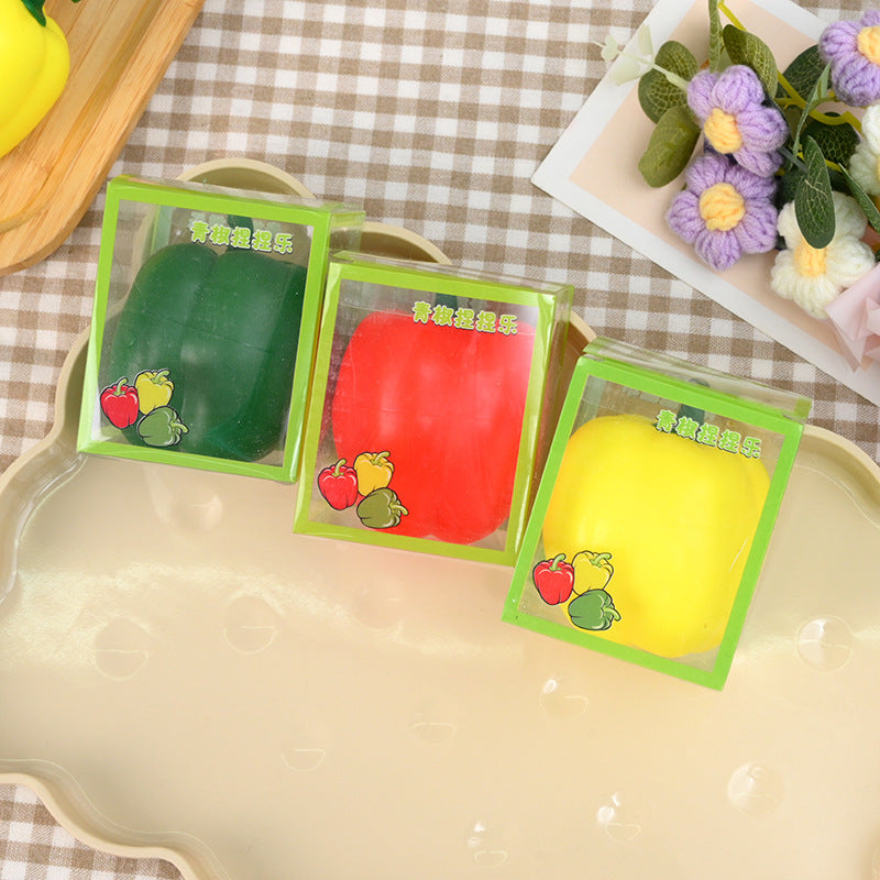 Squishy Squeeze Bell Pepper Toy