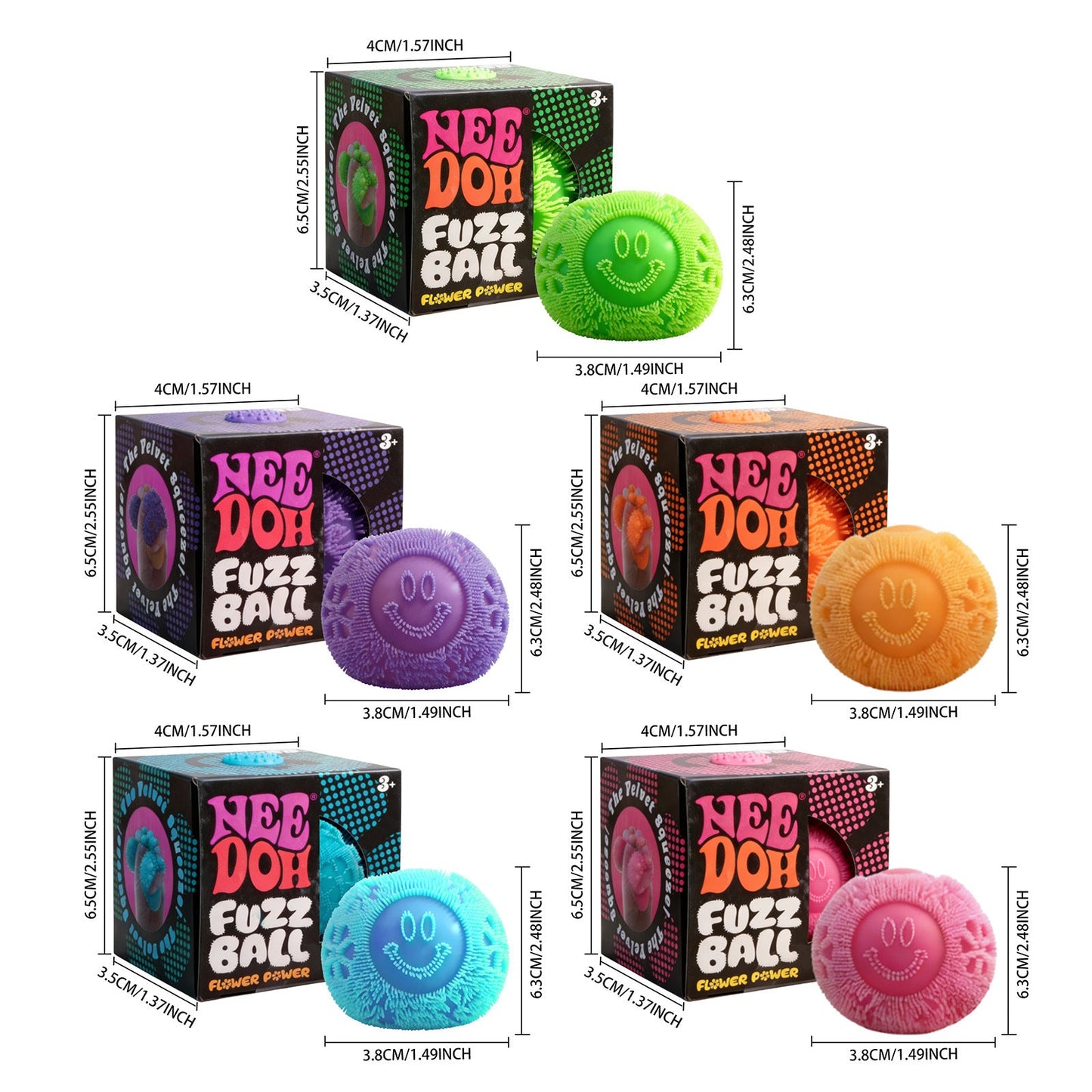 Squeeze Fuzz Ball Toy