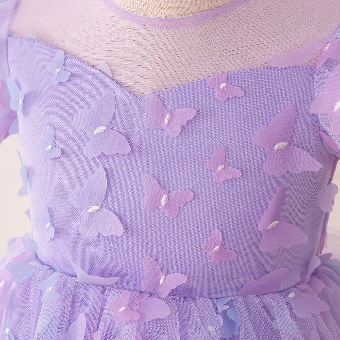 Girls Spring&Summer Butterfly Tulle Dress