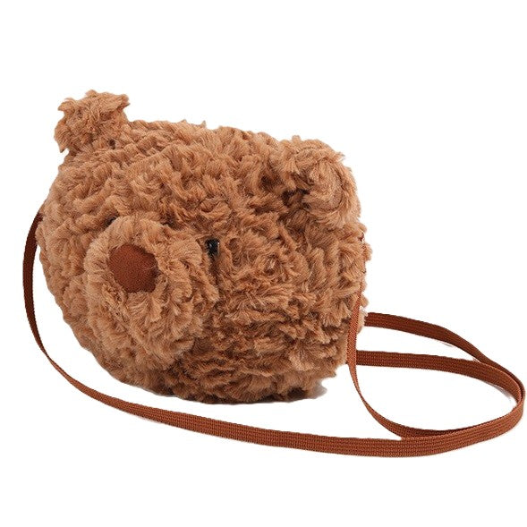 （Pre-pedido）Bolso cruzado de oso de peluche