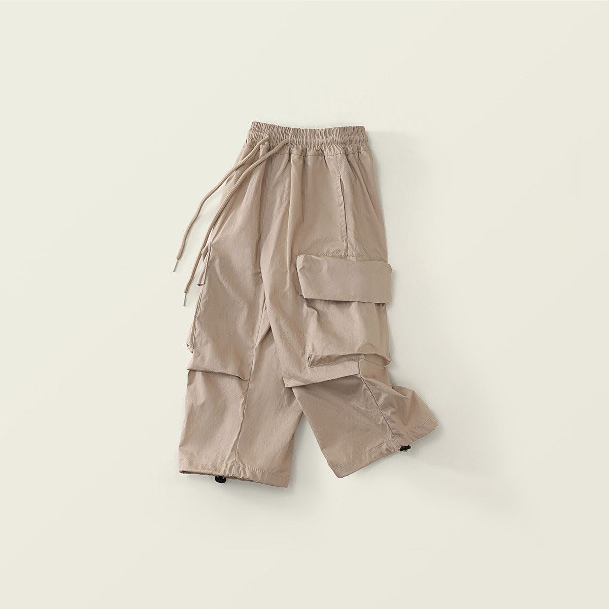 Girls Spring Multicolored Pocket Cargo Pants