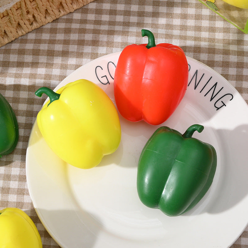 Squishy Squeeze Bell Pepper Toy