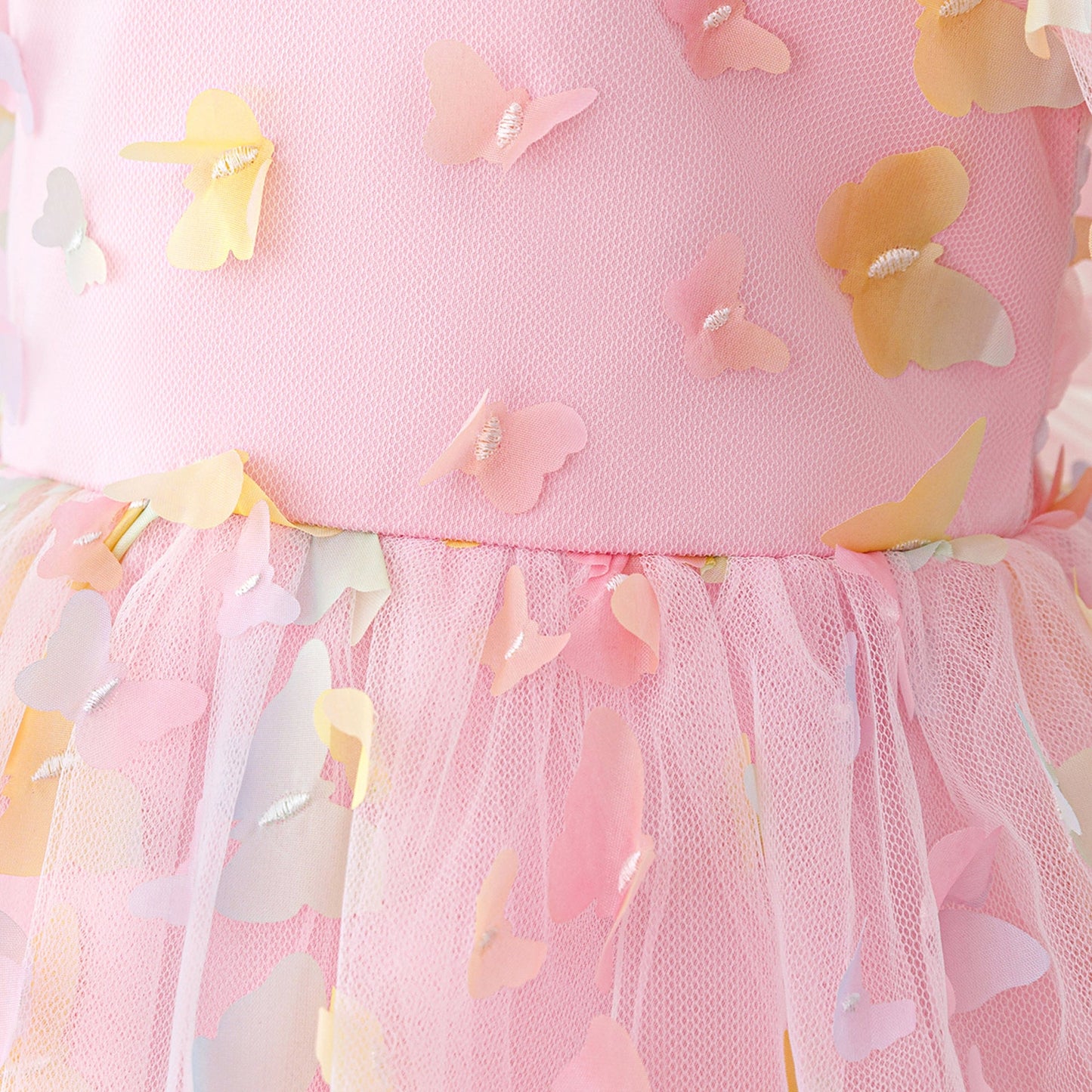 Girls Spring&Summer Butterfly Tulle Dress
