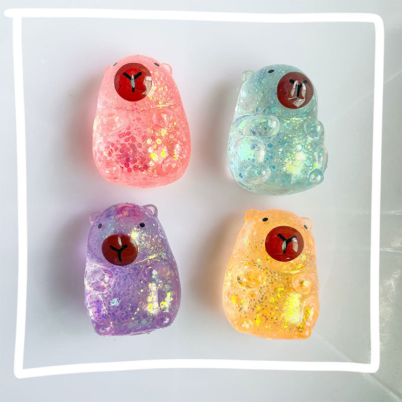Squishy Squeeze Capibara Toy-Sequin