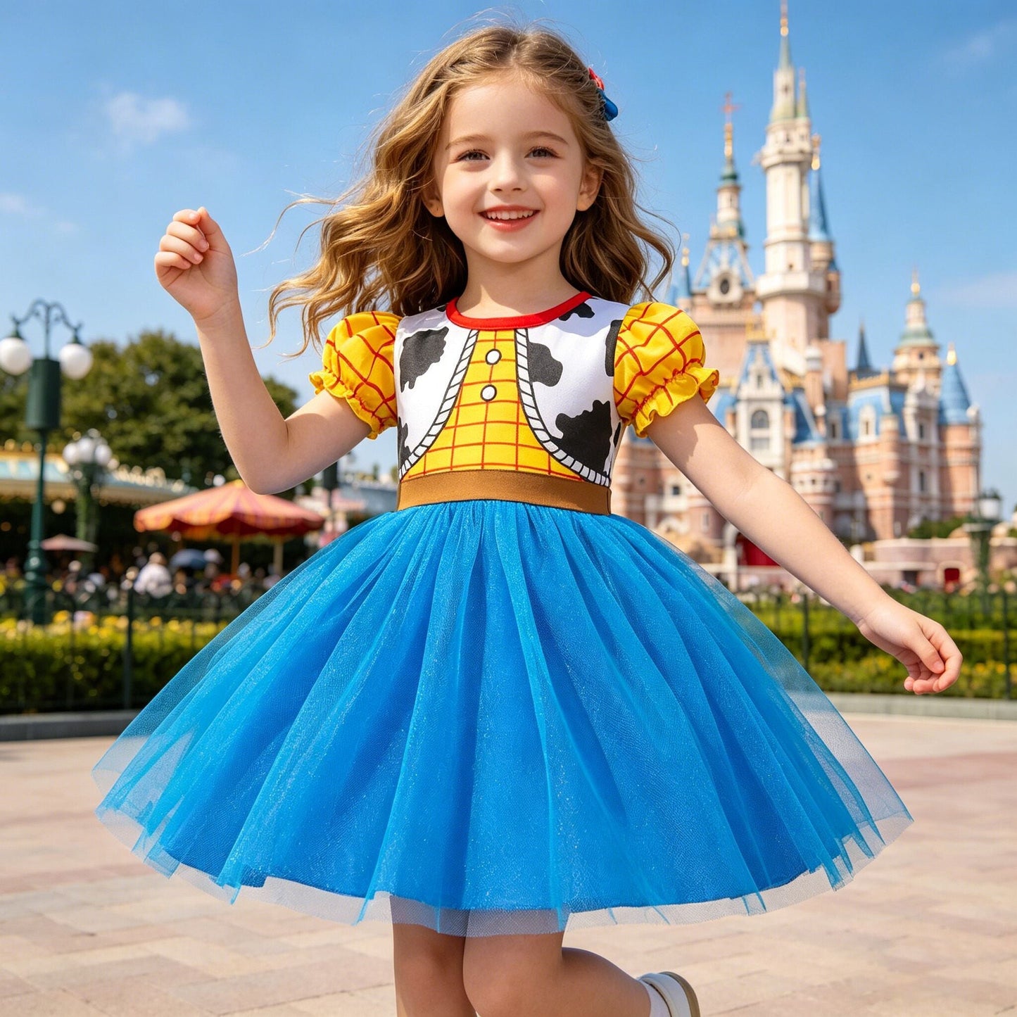 Vestido de tul de princesa de verano para niña