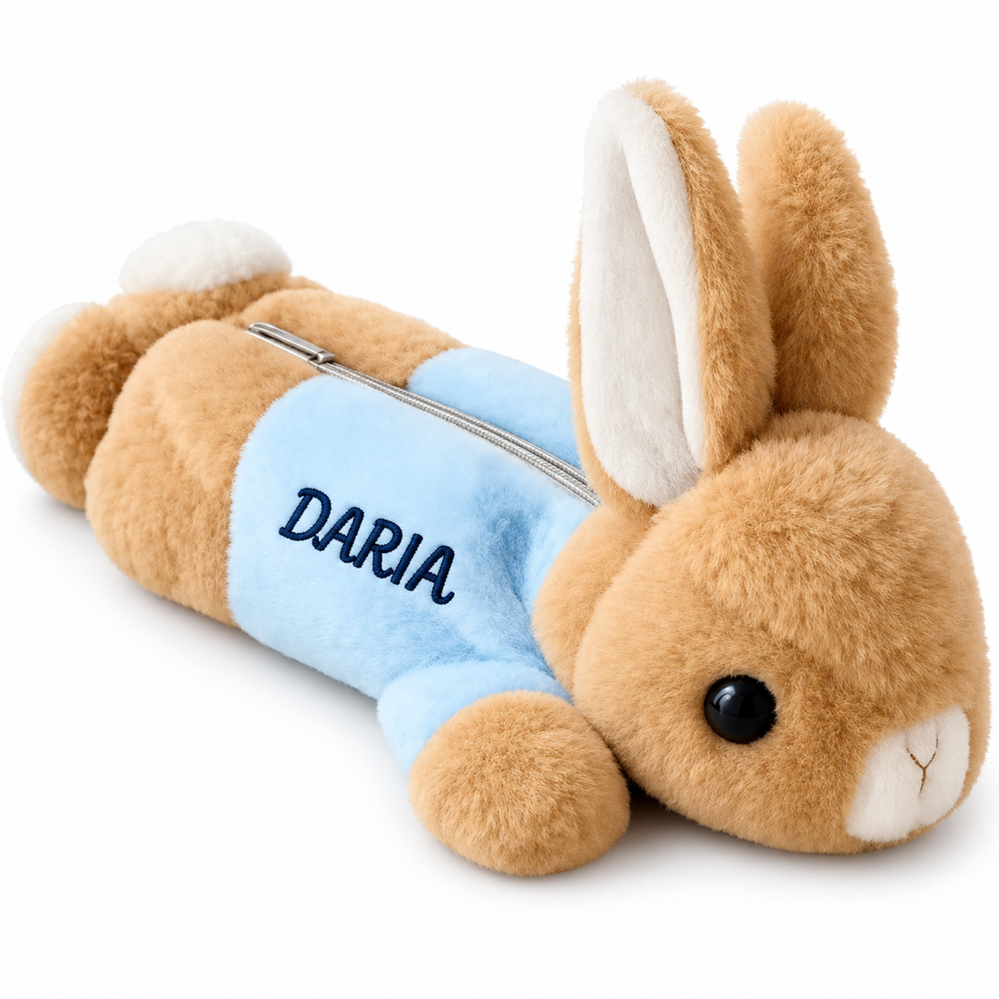Bunny pencil case with embroidered Daria name